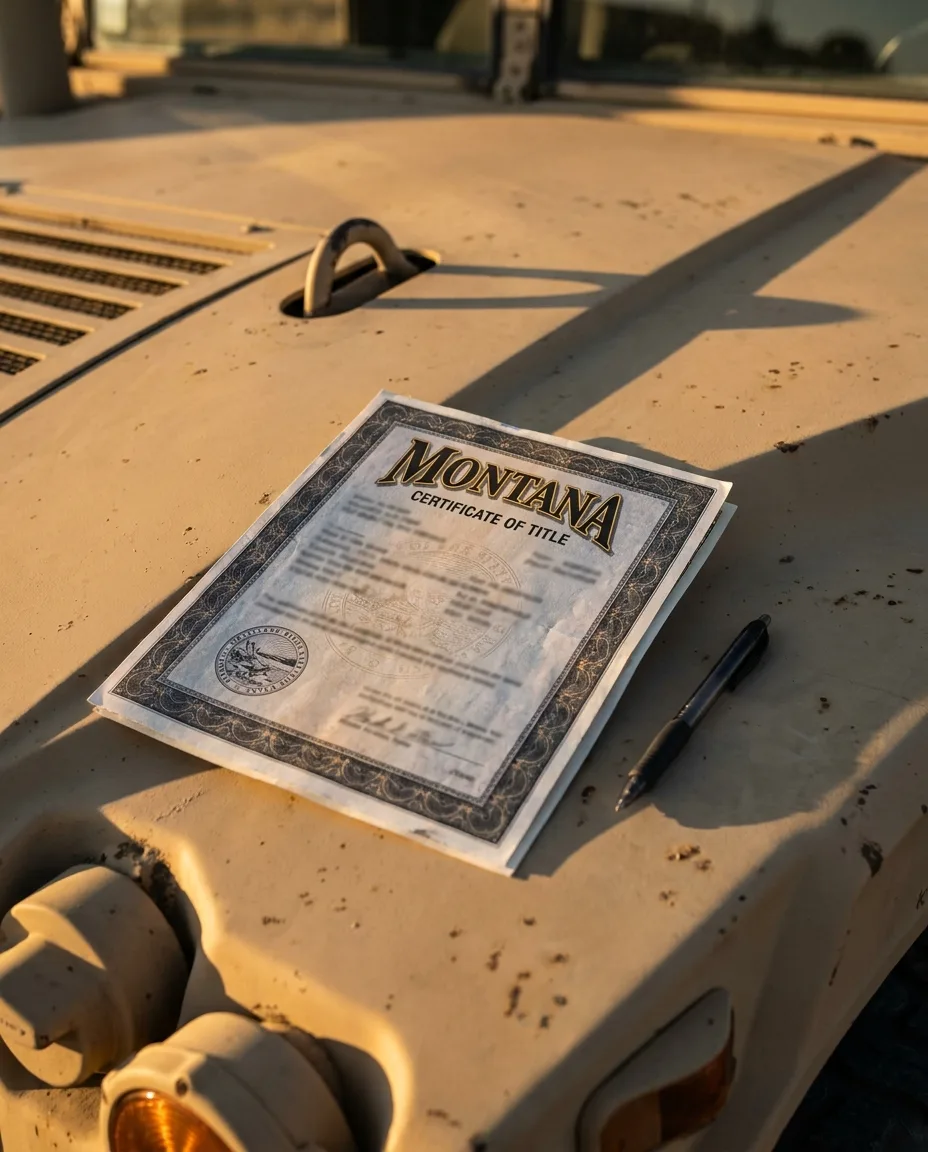 Sf 97 Military Vehicle Registration (SF-97) - Montana LLC | ZeroTaxTags